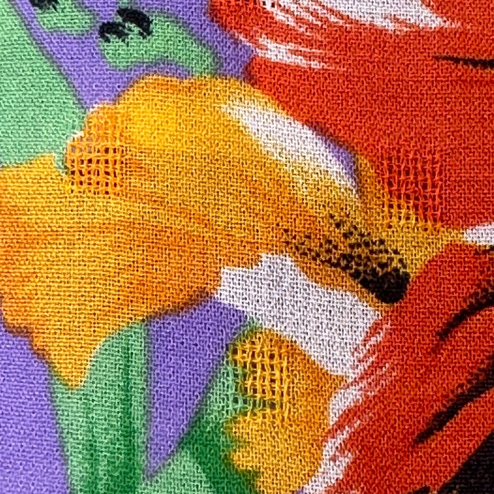 Campus Casuals VTG Hawaii Print Semi Sheer Button Front Tropical Hawaiian Shirt - Picture 10 of 12